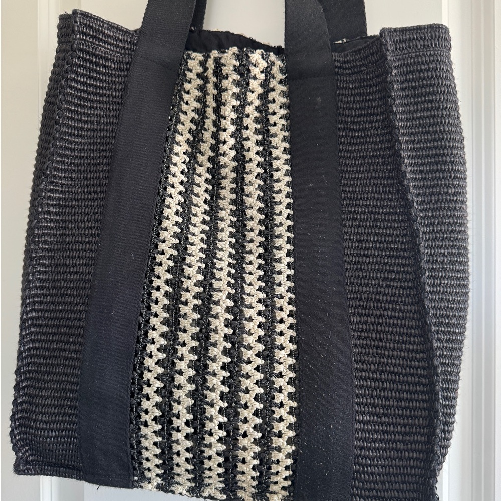 Isabel Marant Black and Cream Tote - Picture 3 of 6